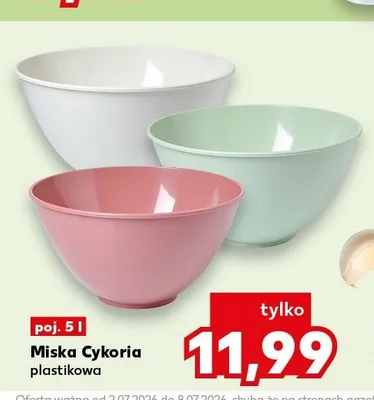 Miska plastikowa Cykoria 5 l promocja w Kaufland
