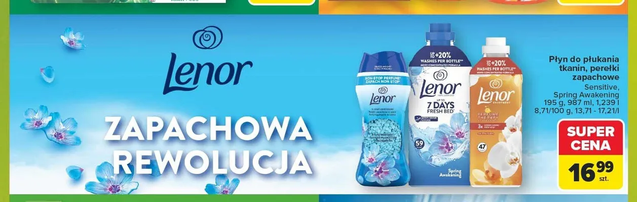 Płyn do płukania tkanin Lenor Spring Awakening promocja w Carrefour Market