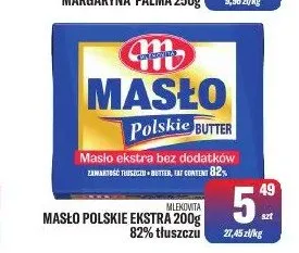 Masło Polskie Ekstra Mlekovita promocja w Tomi Markt
