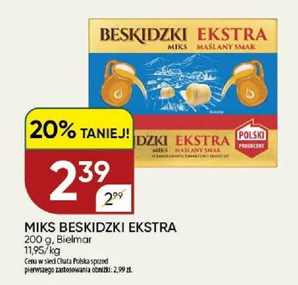 Miks Beskidzki Ekstra Bielmar promocja w Chata Polska