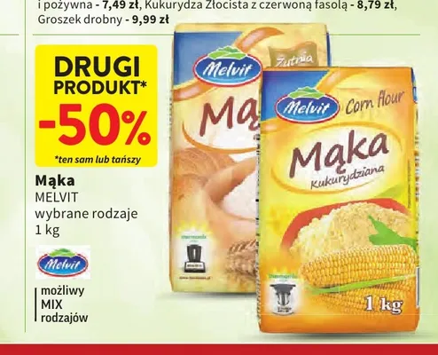 Mąka żytnia Melvit promocja w Intermarche