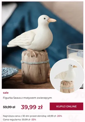 Figurka Seava z motywem zwierzęcym promocja w home&you