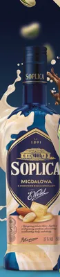 Likier Soplica Migdałowa z dodatkiem białej czekolady E.Wedel 15% promocja w Lidl