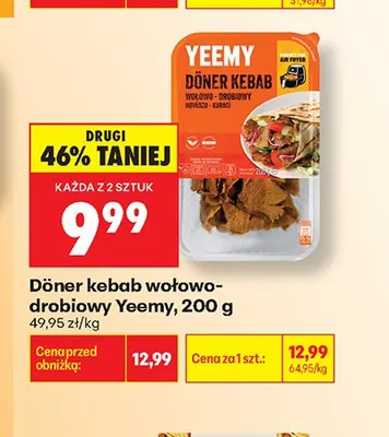 Döner kebab wołowo-drobiowy Yeemy promocja w Biedronka