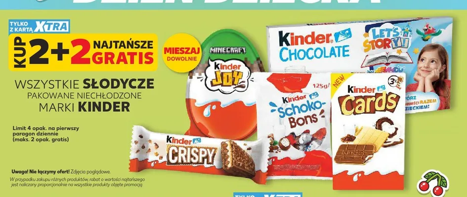 Słodycze Kinder promocja w Kaufland