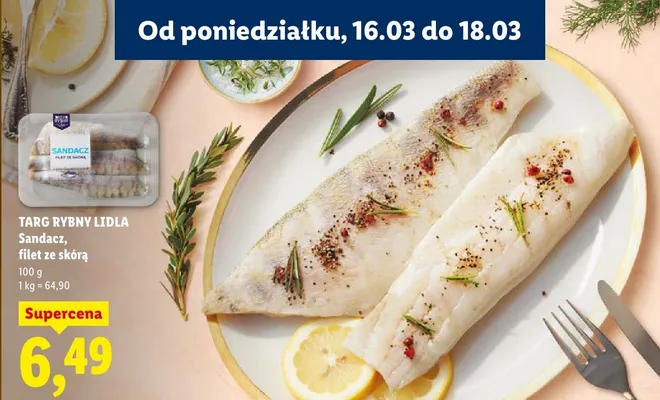 Sandacz, filet ze skórą promocja w Lidl