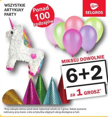 Artykuły party promocja w Selgros