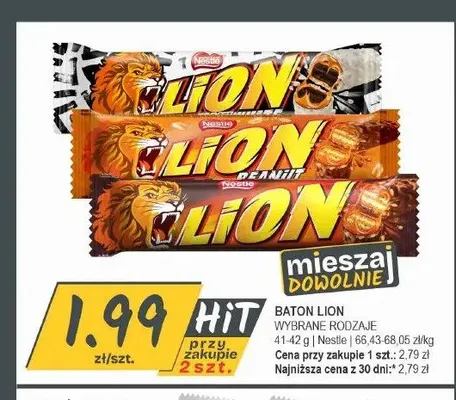 Baton Lion Peanut promocja w Słoneczko