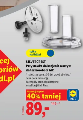 Przystawka do krojenia warzyw do termorobota SILVERCREST MC promocja w Lidl