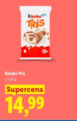Kinder Tris 5-pak promocja w Lidl
