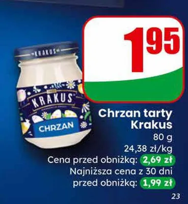 Chrzan tarty promocja w Dino