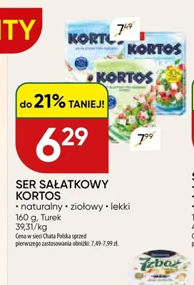 Ser sałatkowy Kortos naturalny Turek promocja w Chata Polska