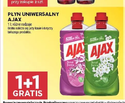 Płyn uniwersalny Ajax Floral Fiesta różowy promocja w Stokrotka