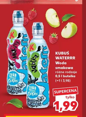 Woda smakowa Kubuś Waterrr malina promocja w Kaufland