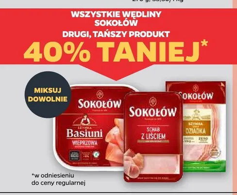 Wędliny Sokołów promocja w Netto