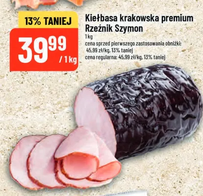 Kiełbasa krakowska premium Rzeźnik Szymon promocja w POLOmarket
