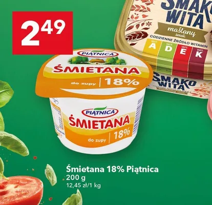 Śmietana 18% promocja w LEWIATAN
