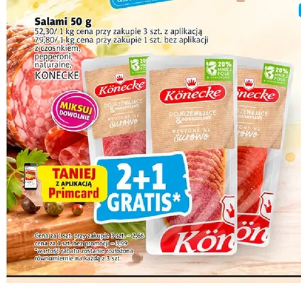 Salami pepperoni Könecke promocja w Prim Market