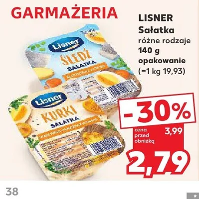 Sałatka LISNER promocja w Kaufland