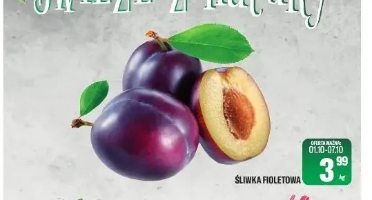 Śliwki fioletowe promocja w Tomi Markt