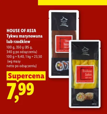 Rzodkiew marynowana House of Asia promocja w Lidl