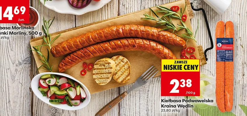 Kiełbaski Morlimy promocja w Biedronka
