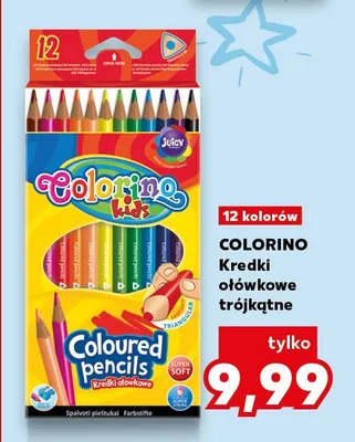 Kredki ołówkowe trójkątne Colorino 12-pak promocja w BACK TO SCHOOL