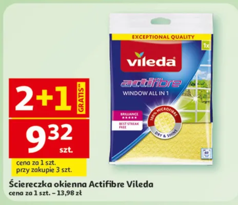 Ściereczka okienna Actifibre Window All In 1 promocja w Auchan