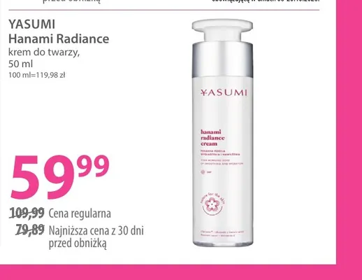 Krem do twarzy Hanami Radiance Yasumi promocja w Hebe