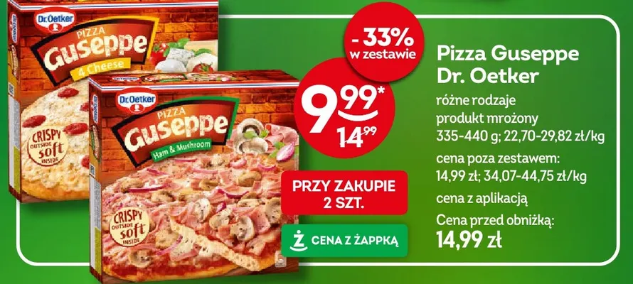 Pizza Guseppe Dr. Oetker promocja w Żabka