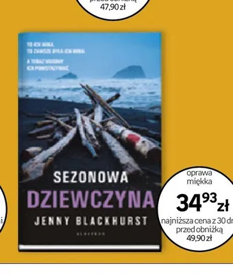 Książka Sezonowa dziewczyna Jenny Blackhurst oprawa miękka promocja w Empik