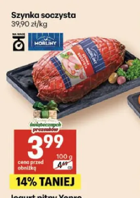 Szynka soczysta Morliny promocja w Delikatesy Centrum