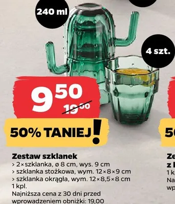 Zestaw szklanek promocja w Netto