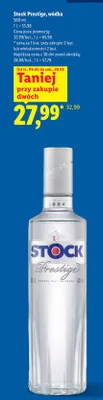 Wódka Stock Prestige promocja w Lidl