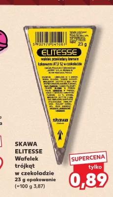 Wafelek Skawa Elitesse trójkąt w czekoladzie promocja w Kaufland