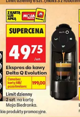 Ekspres do kawy Delta Q Evolution promocja w Biedronka
