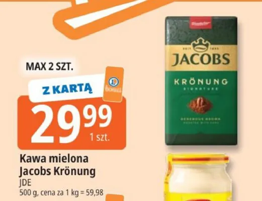 Kawa mielona Jacobs Krönung promocja w Leclerc