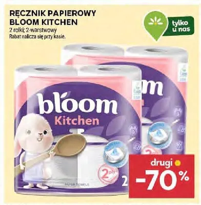 Ręcznik papierowy BLOOM KITCHEN 2 rolki promocja w Stokrotka