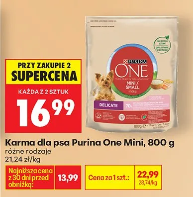 Karma dla psa Mini, różne rodzaje promocja w Biedronka