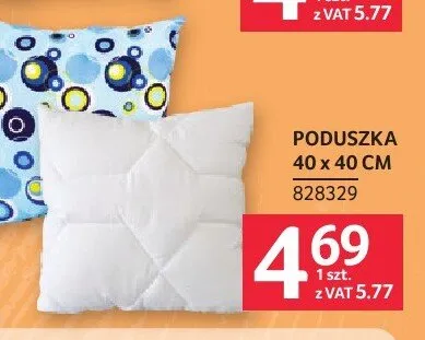 Poduszka 40x40 cm promocja w Selgros