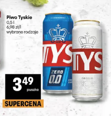 Piwo bezalkoholowe Tyskie promocja w Delikatesy Centrum