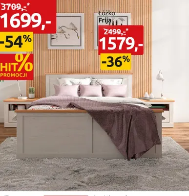 Łóżko Frija promocja w Black Red White