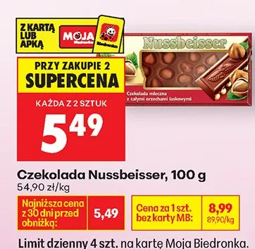 Czekolada promocja w Biedronka