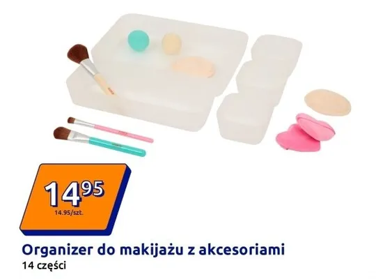 Organizer do makijażu z akcesoriami promocja w Action