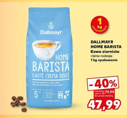 Kawa ziarnista Dallmayr Home Barista promocja w Kaufland