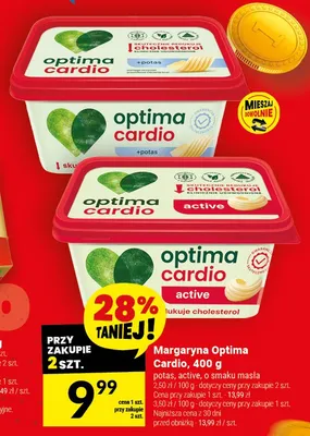 Margaryna Optima Cardio potas promocja w Twój Market