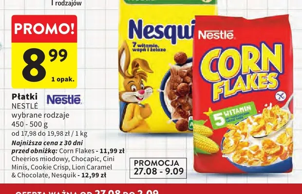 Płatki śniadaniowe Nestlé Chocapic promocja w Intermarche