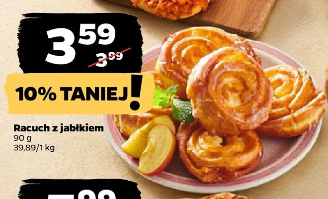 Racuch z jabłkiem promocja w Netto