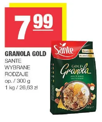 Granola Gold Sante promocja w SPAR
