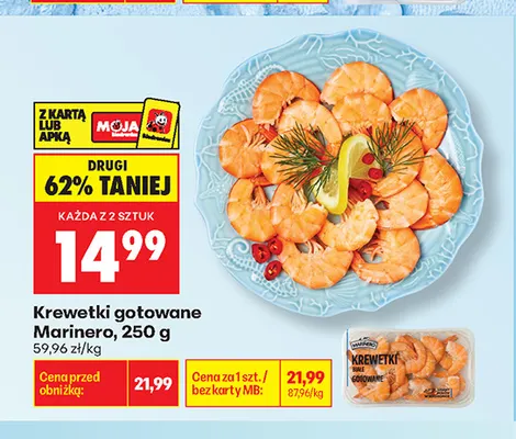 Krewetki gotowane Marinero promocja w Biedronka